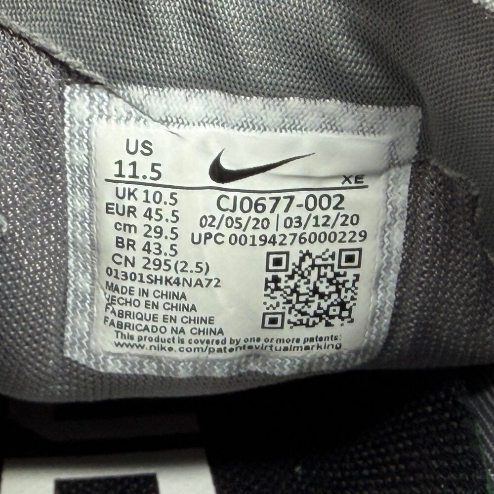 Nike Air Zoom Pegasus 37 Running Shoes Mens Size 11.5 Gunsmoke Grey Athletic Run - Picture 13 of 13